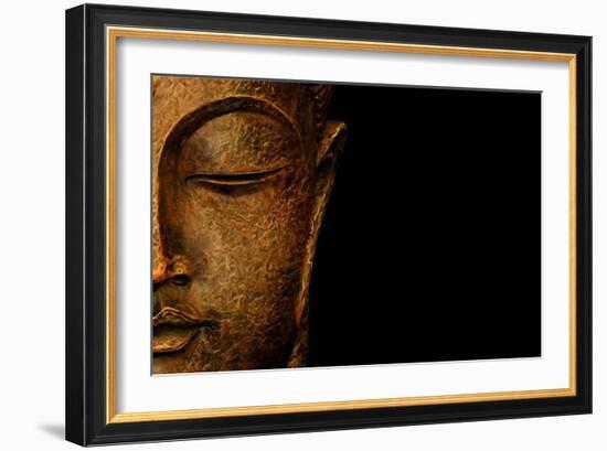 Bronze Budda-Whoartnow-Framed Giclee Print