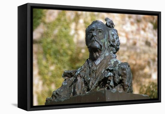 Bronze Bust by Jules Barbey D'aurevilly (1808-1889) 1909-Auguste Rodin-Framed Premier Image Canvas