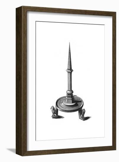 Bronze Candlestick, Late 13th-Early 14th Century-Henry Shaw-Framed Giclee Print