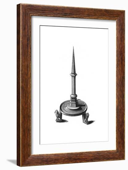 Bronze Candlestick, Late 13th-Early 14th Century-Henry Shaw-Framed Giclee Print