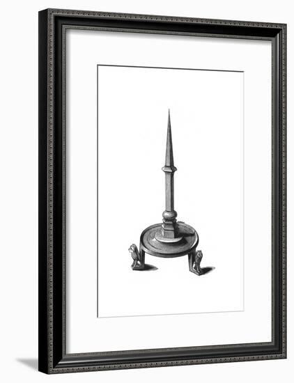 Bronze Candlestick, Late 13th-Early 14th Century-Henry Shaw-Framed Giclee Print