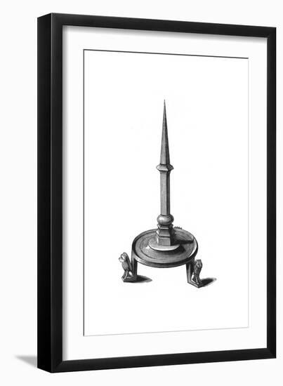 Bronze Candlestick, Late 13th-Early 14th Century-Henry Shaw-Framed Giclee Print