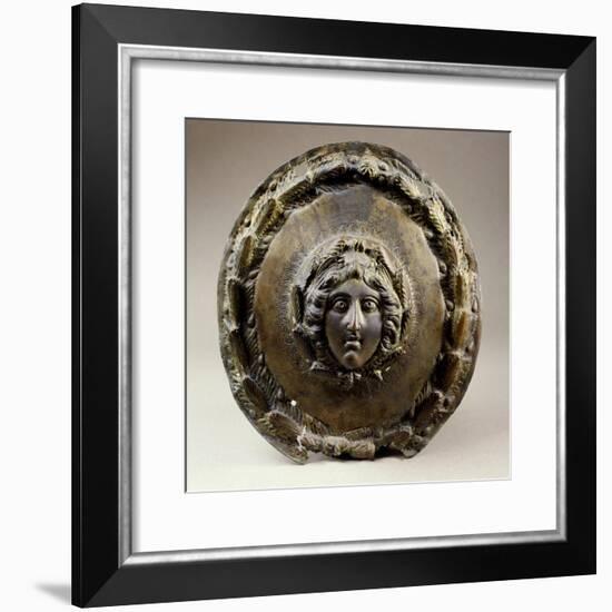 Bronze Central Shield Medallion Depicting Medusa, from Venlo, Netherlands-null-Framed Giclee Print
