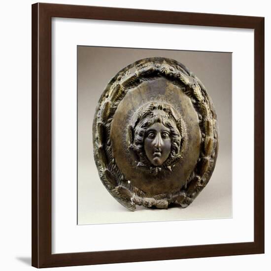 Bronze Central Shield Medallion Depicting Medusa, from Venlo, Netherlands-null-Framed Giclee Print
