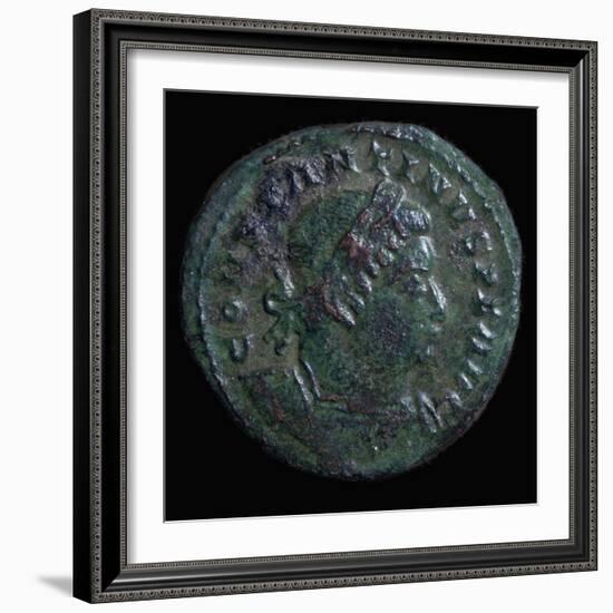 Bronze coin of Constantine I, 4th century. Artist: Unknown-Unknown-Framed Giclee Print