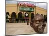 Bronze Face at PGE Park, Home of the Portland Beavers and Portland Timbers, Portland, Oregon, USA-Janis Miglavs-Mounted Photographic Print