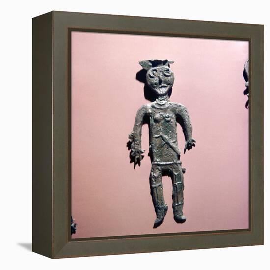 Bronze figure of man from the steppe-lands, USSR-Unknown-Framed Premier Image Canvas