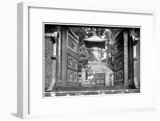 Bronze Gate and Tomb, Shiba Park, Tokyo, Japan, 1904-null-Framed Giclee Print