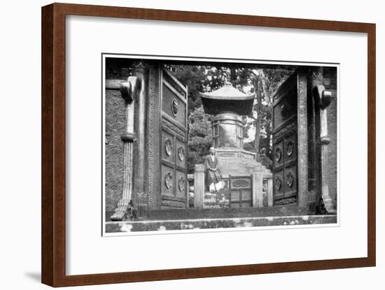 Bronze Gate and Tomb, Shiba Park, Tokyo, Japan, 1904-null-Framed Giclee Print