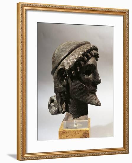 Bronze Head of Zeus, from Olympia, Greece-null-Framed Giclee Print