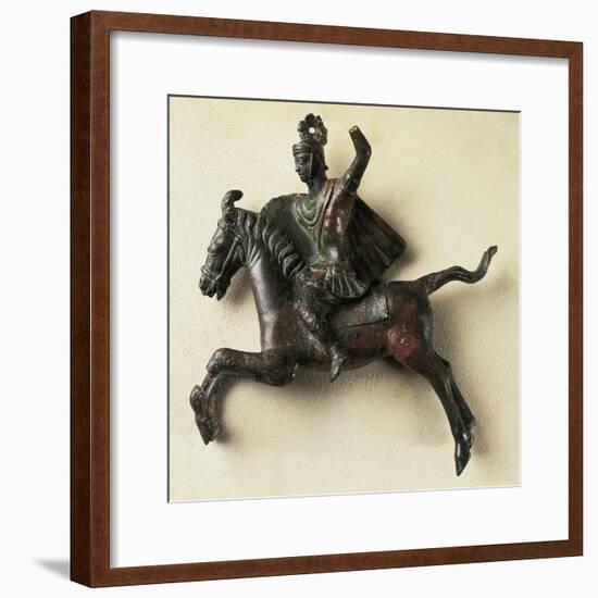 Bronze Horseman Statue, from Orange, France-null-Framed Giclee Print