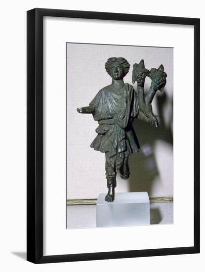 Bronze lar holding a double cornucopia. Artist: Unknown-Unknown-Framed Giclee Print