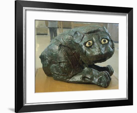 Bronze Lion, from Mari, Syria-null-Framed Giclee Print