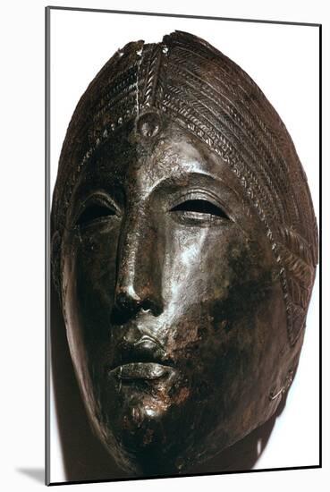 Bronze mask of the Roman goddess Juno Lucina. Artist: Unknown-Unknown-Mounted Giclee Print
