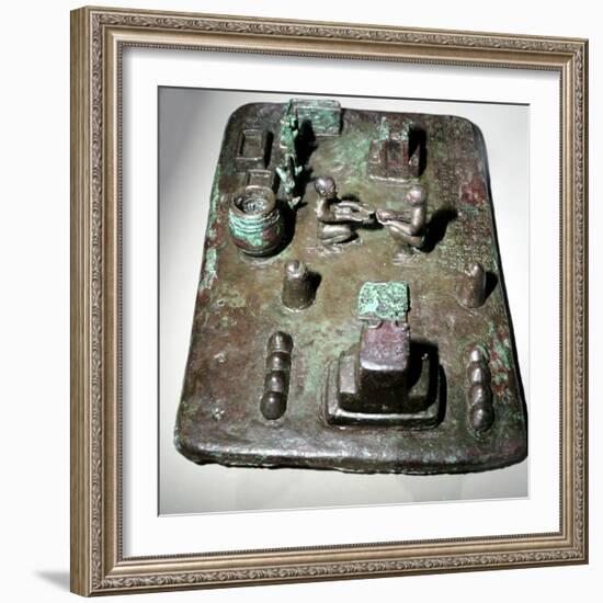 Bronze model of a cult place for ceremony of the rising of the sun, c1150 BC. Artist: Unknown-Unknown-Framed Giclee Print