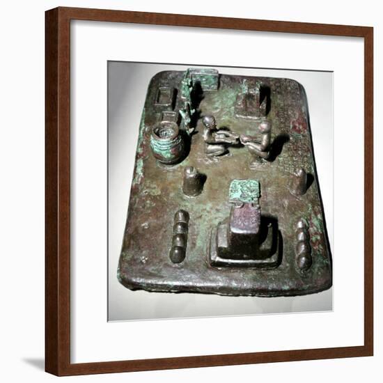 Bronze model of a cult place for ceremony of the rising of the sun, c1150 BC. Artist: Unknown-Unknown-Framed Giclee Print