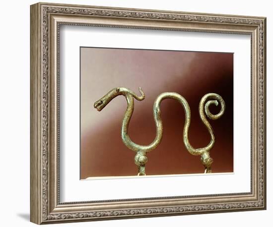 Bronze ornament in the shape of a serpent-Werner Forman-Framed Giclee Print