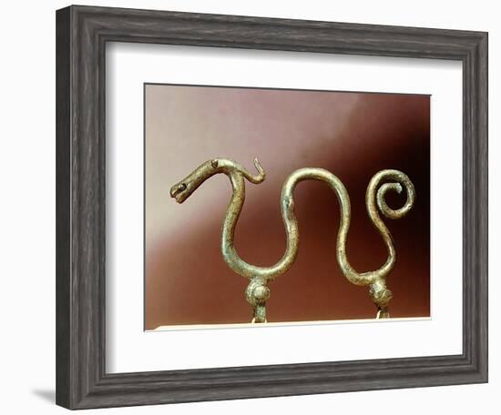 Bronze ornament in the shape of a serpent-Werner Forman-Framed Giclee Print