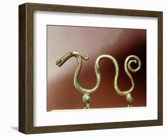 Bronze ornament in the shape of a serpent-Werner Forman-Framed Giclee Print