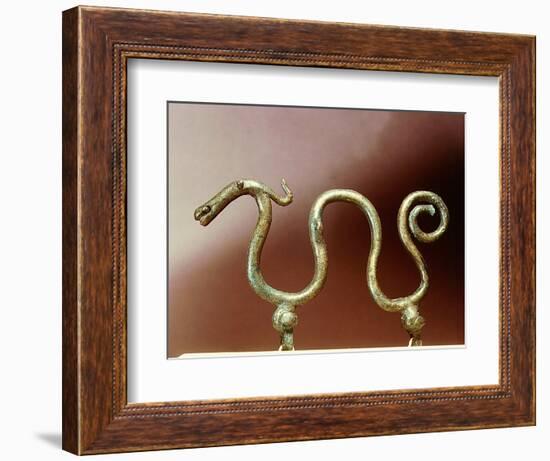 Bronze ornament in the shape of a serpent-Werner Forman-Framed Giclee Print