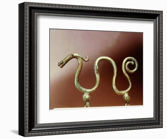 Bronze ornament in the shape of a serpent-Werner Forman-Framed Giclee Print