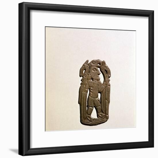 Bronze Plaque, Kama River Tribes, 3rd century BC-8th century-Unknown-Framed Giclee Print