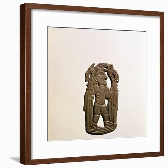 Bronze Plaque, Kama River Tribes, 3rd century BC-8th century-Unknown-Framed Giclee Print