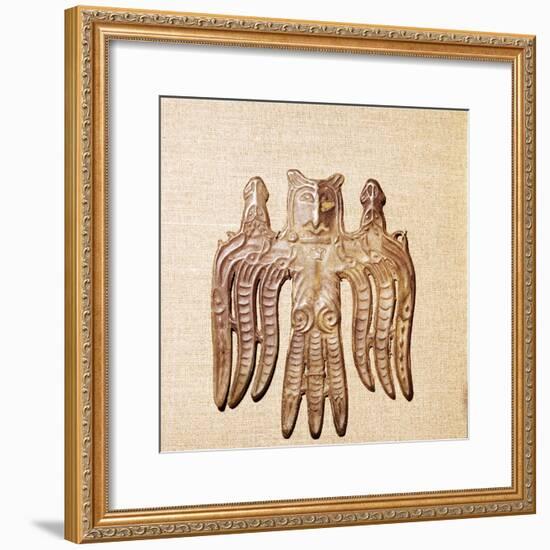 Bronze Plaque, Kama River Tribes Mircaulous Image of Shamanism, 3rd century BC-8th century-Unknown-Framed Giclee Print