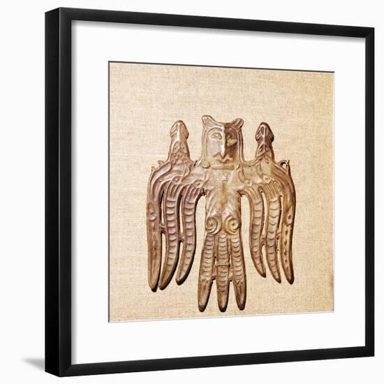Bronze Plaque, Kama River Tribes Mircaulous Image of Shamanism, 3rd century BC-8th century-Unknown-Framed Giclee Print