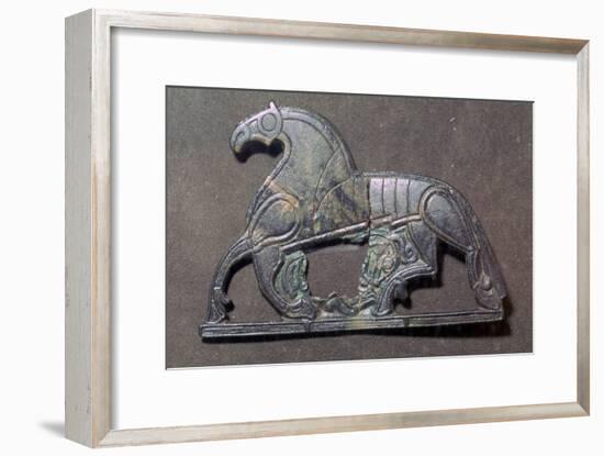 Bronze plaque of a horse, 5th-9th century.-Unknown-Framed Giclee Print