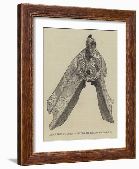 Bronze Prow of a Roman Galley from the Battle of Actium, BC 31-null-Framed Giclee Print