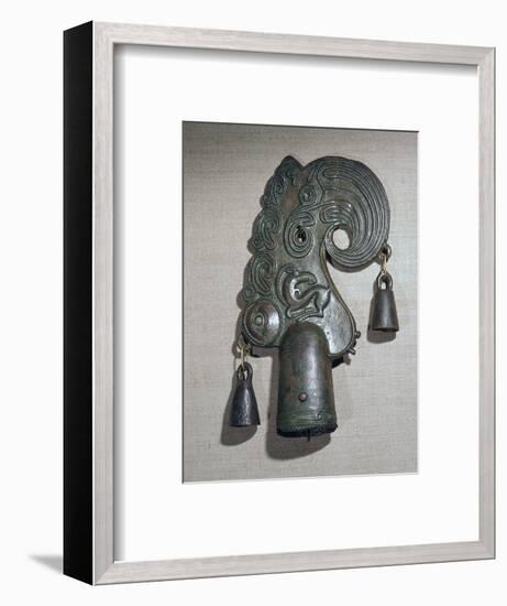 Bronze Scythian pole-top in the early style with later developments. Artist: Unknown-Unknown-Framed Giclee Print