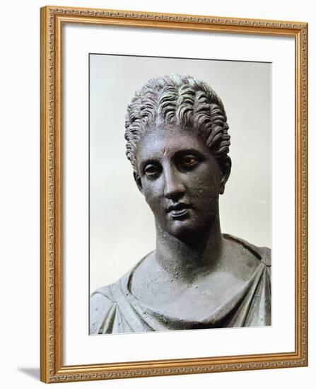 Bronze Statue of Artemis, Detail BC, Ancient Greece-null-Framed Giclee Print