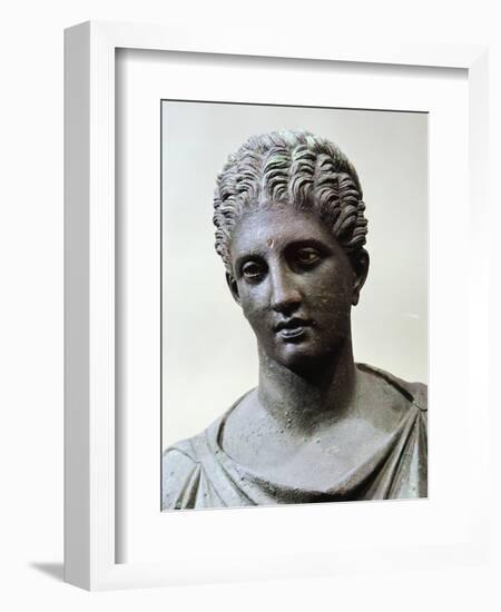 Bronze Statue of Artemis, Detail BC, Ancient Greece-null-Framed Giclee Print
