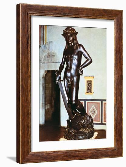 Bronze Statue of David, C1430-1440-Donatello-Framed Giclee Print