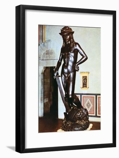 Bronze Statue of David, C1430-1440-Donatello-Framed Giclee Print