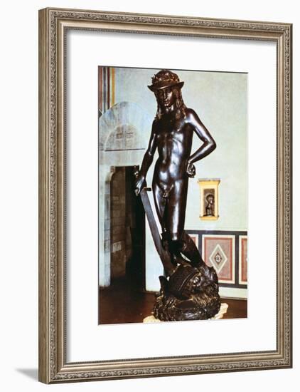 Bronze Statue of David, C1430-1440-Donatello-Framed Giclee Print