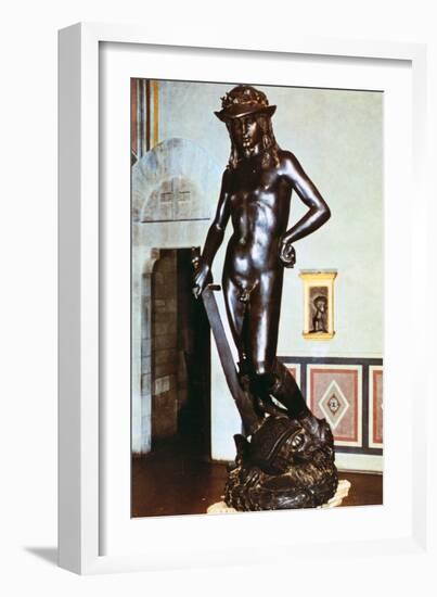 Bronze Statue of David, C1430-1440-Donatello-Framed Giclee Print