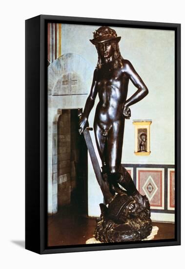 Bronze Statue of David, C1430-1440-Donatello-Framed Premier Image Canvas