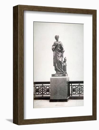Bronze Statue of Fine Art, Located on the North Parapet of Holborn Viaduct, London, 1869-Henry Dixon-Framed Photographic Print