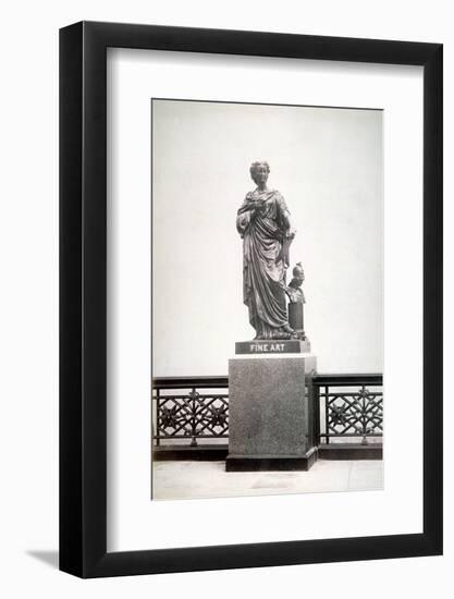 Bronze Statue of Fine Art, Located on the North Parapet of Holborn Viaduct, London, 1869-Henry Dixon-Framed Photographic Print