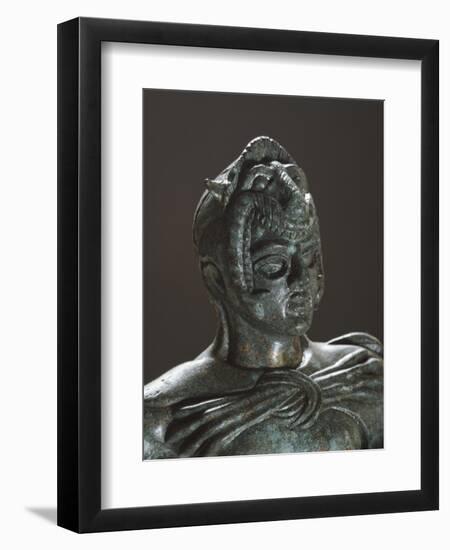 Bronze Statue of Hercules in Battle, Detail, from the Sanctuary of Villa Cassarini-null-Framed Giclee Print