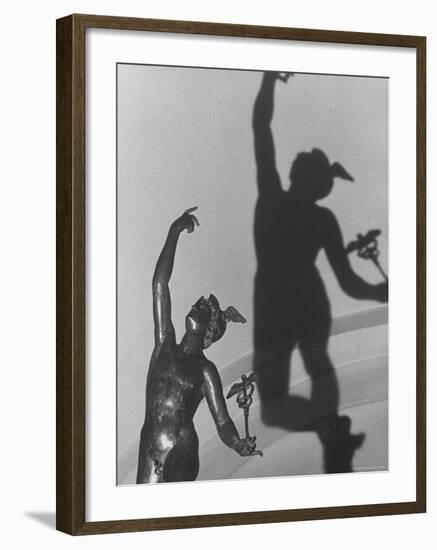 Bronze Statue of Mercury Done by French Sculptor in the 16th Century-Loomis Dean-Framed Photographic Print