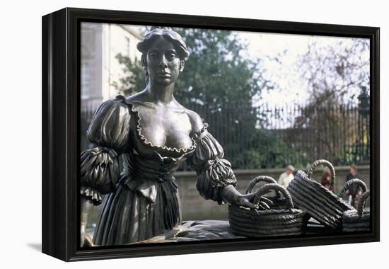 Bronze Statue of Molly Malone, Grafton Street, Dublin, County Dublin, Eire (Ireland)-Bruno Barbier-Framed Premier Image Canvas