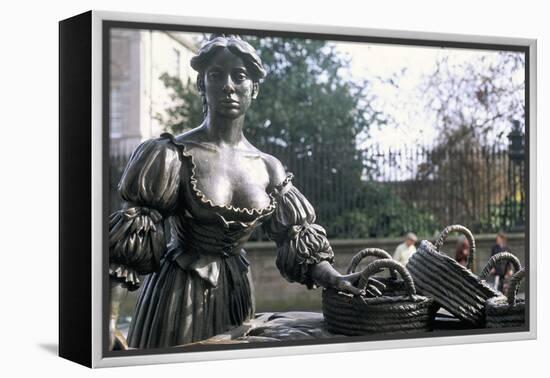 Bronze Statue of Molly Malone, Grafton Street, Dublin, County Dublin, Eire (Ireland)-Bruno Barbier-Framed Premier Image Canvas