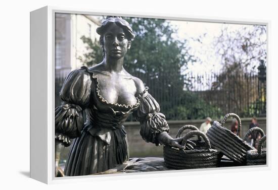 Bronze Statue of Molly Malone, Grafton Street, Dublin, County Dublin, Eire (Ireland)-Bruno Barbier-Framed Premier Image Canvas