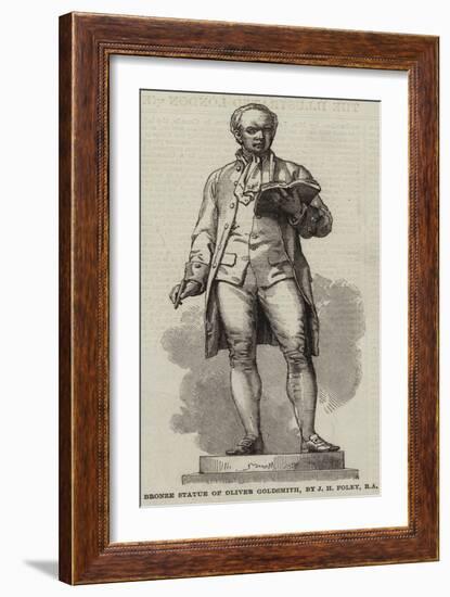 Bronze Statue of Oliver Goldsmith-J H Foley-Framed Giclee Print