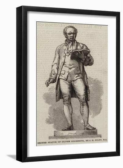 Bronze Statue of Oliver Goldsmith-J H Foley-Framed Giclee Print