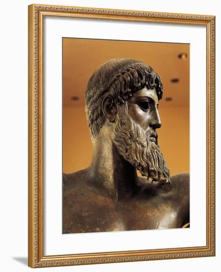 Bronze Statue of Poseidon from Cape Artemision-null-Framed Giclee Print