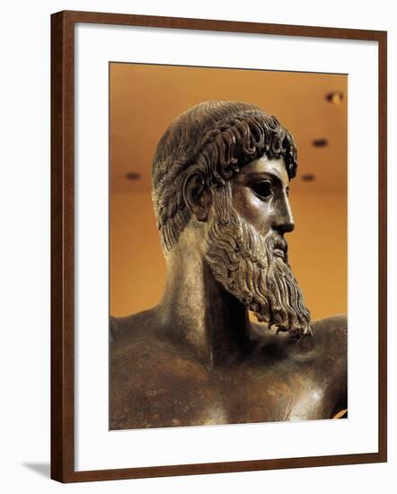 Bronze Statue of Poseidon from Cape Artemision-null-Framed Giclee Print